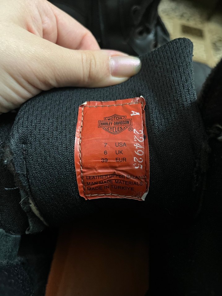 Erkek Siyah Deri Biker Botlar - Görsel 3