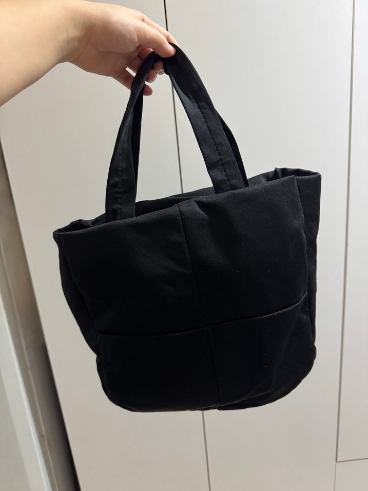 Siyah Minimalist Kadın Omuz Çantası - Görsel 3