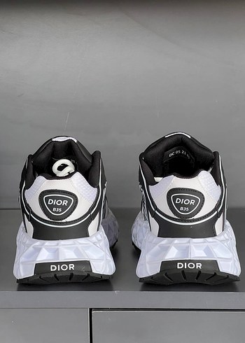 Dior Beyaz Zebra Desenli Platform Spor Ayakkabı - Görsel 5