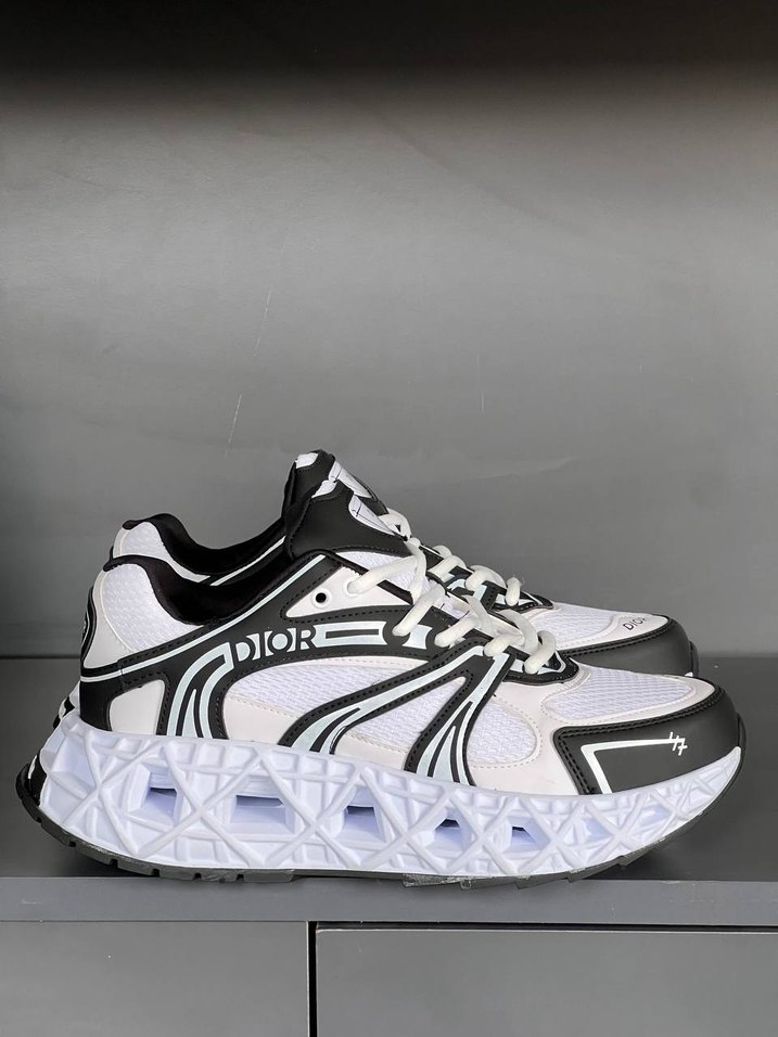 Dior Beyaz Zebra Desenli Platform Spor Ayakkabı - Görsel 2