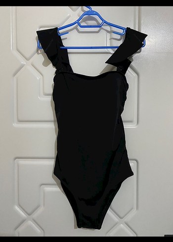 Kadın Siyah Askılı Mayo - Görsel 5