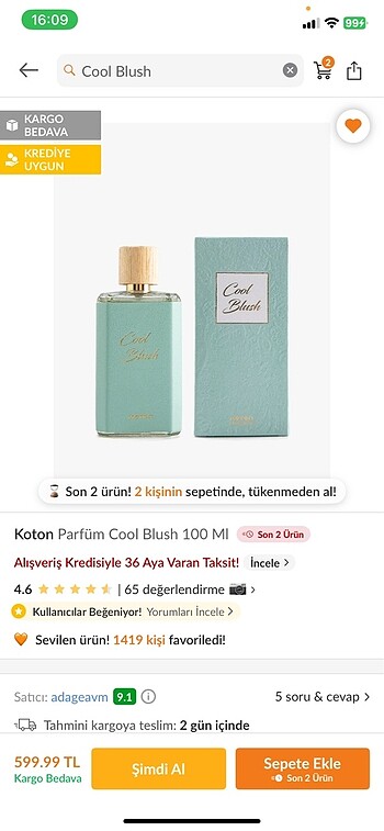 KOTON KADIN PARFÜM