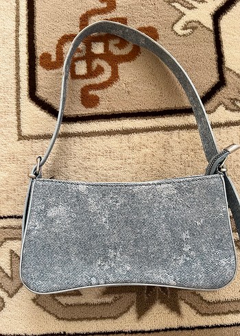 Addax jean desen omuz çantası