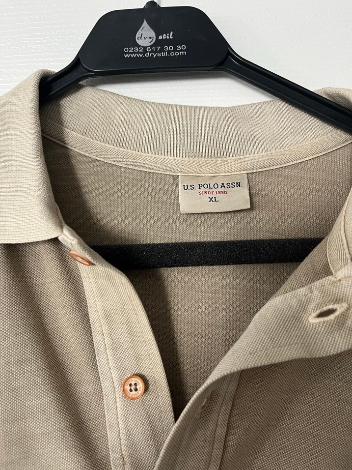 Açık haki Erkek Polo Tişört - Görsel 3