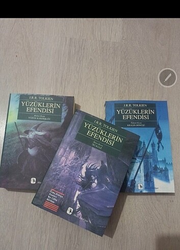 Yüzüklerin efendisi set 3 kitap 