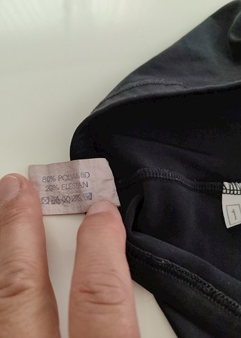s Beden Siyah Elastik yüzücü taytı