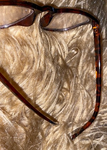 Kahverengi Kürklü Kadın Gözlüğü - Görsel 2