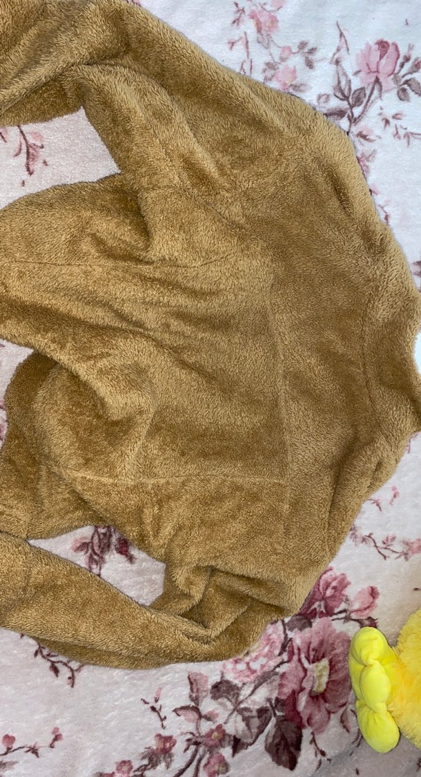 Düğmeli Kahverengi Kadın Midi Ceket - Görsel 2