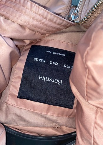 Pembe Kadın Kışlık Mont, Kürklü, Midi Boy - Görsel 4