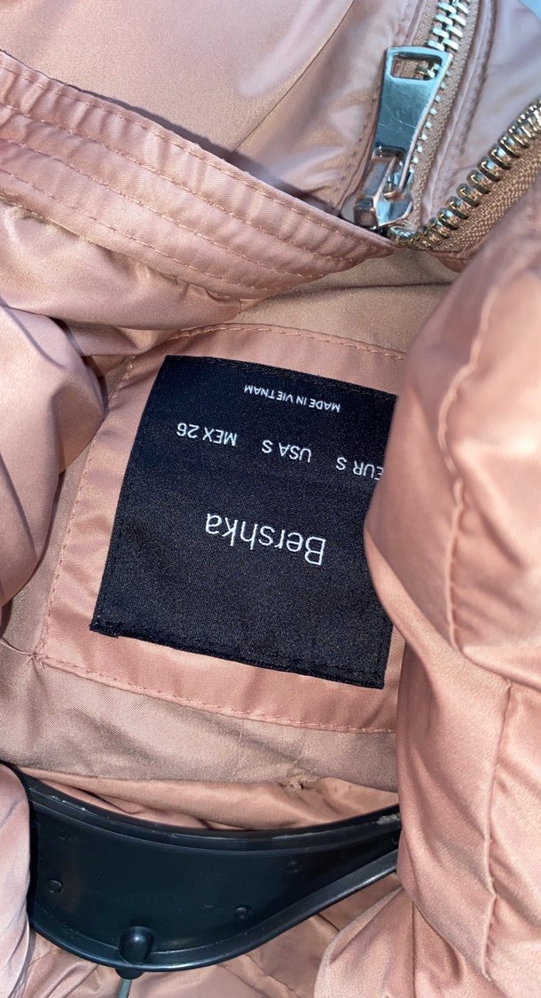 Pembe Kadın Kışlık Mont, Kürklü, Midi Boy - Görsel 4