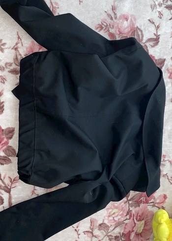 Düğmeli Siyah Kadın Ceket - Görsel 3