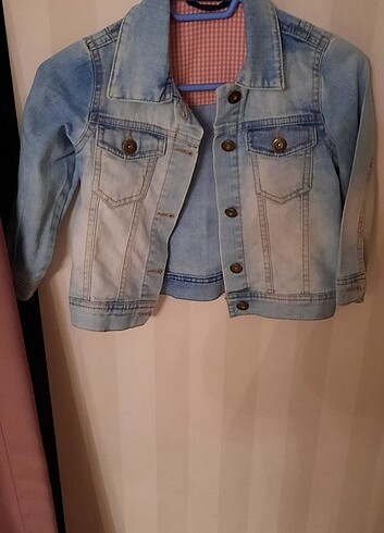 4 Yaş Beden mavi Renk KOT CEKET COCUK