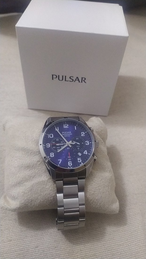 Pulsar Erkek Gri Metal Kordonlu Saat - Görsel 5