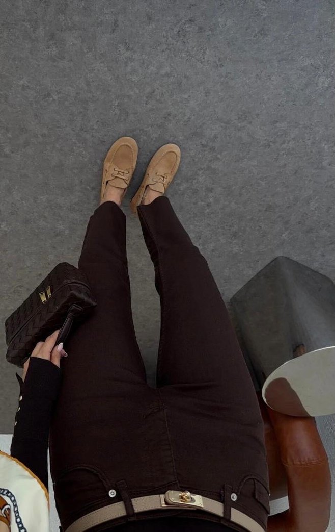 Kadın Kahverengi Midi Pantolon - Görsel 3