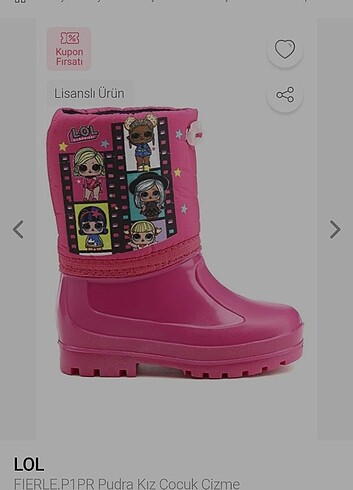 Lolybon Lol Fierle Kız Çocuk Çizme