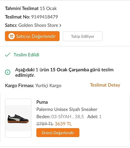 38,5 Beden Puma Palermo