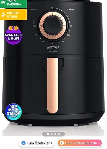  Beden Renk Arzum Airfryer 