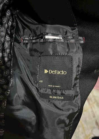 Erkek Siyah Düğmeli Blazer Ceket - Görsel 2