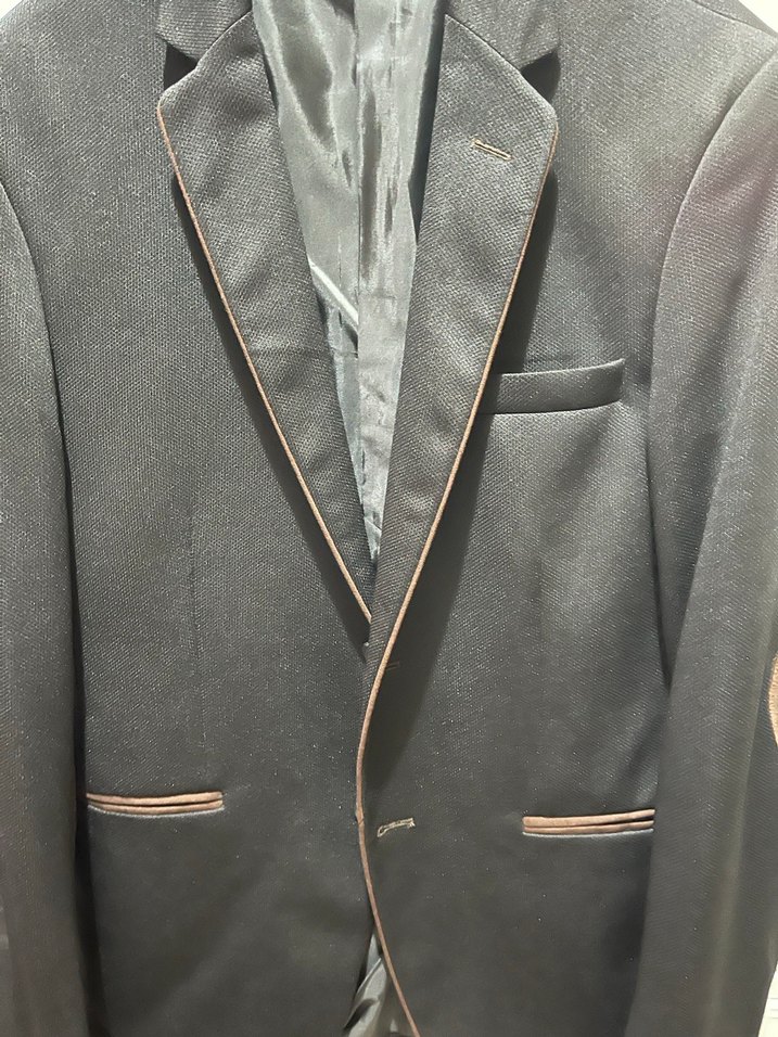 Erkek Siyah Düğmeli Blazer Ceket - Görsel 5