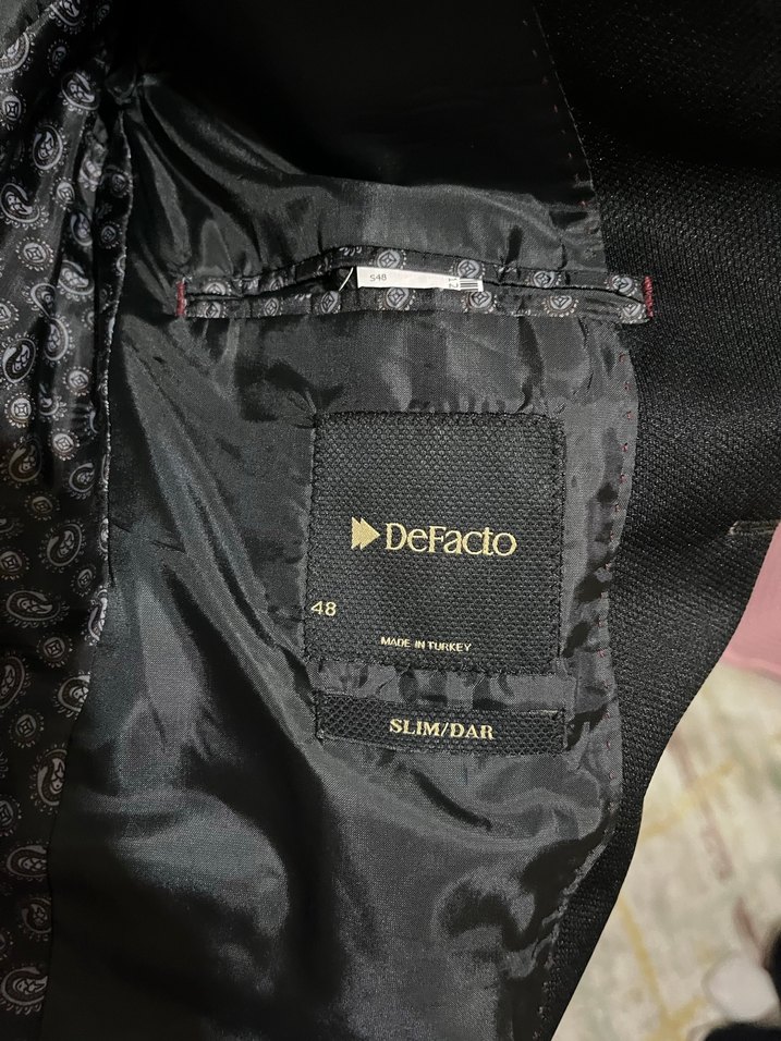 Erkek Siyah Düğmeli Blazer Ceket - Görsel 2