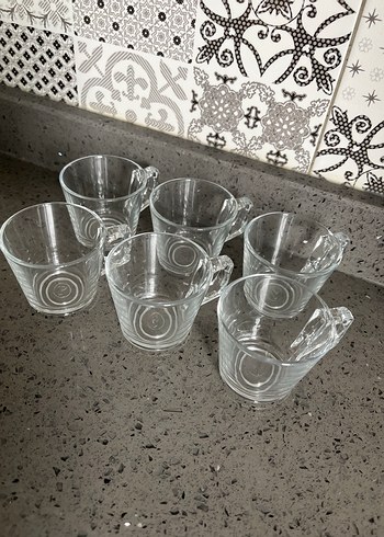 Beden beyaz Renk Şeffaf Küçük Cam Bardak Seti
