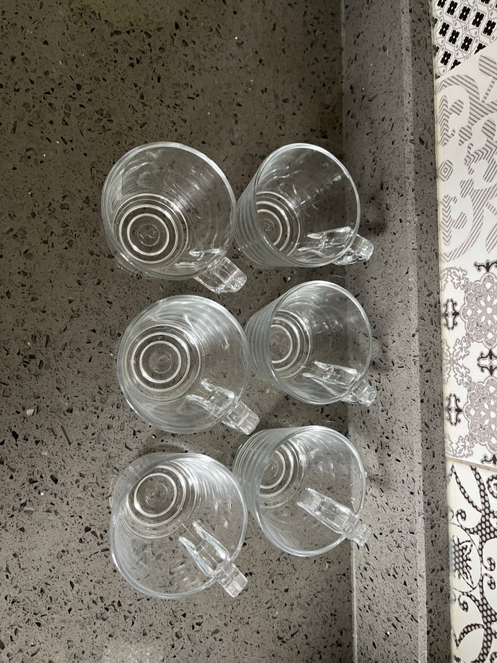 Şeffaf Küçük Cam Bardak Seti - Görsel 4