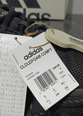 39 Beden siyah Renk Adidas Siyah Erkek Koşu ve Spor Ayakkabısı