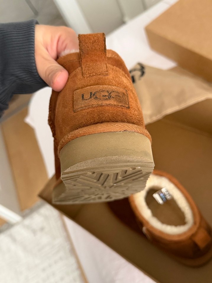 UGG ultra mini bot taba renk — görsel 3/9