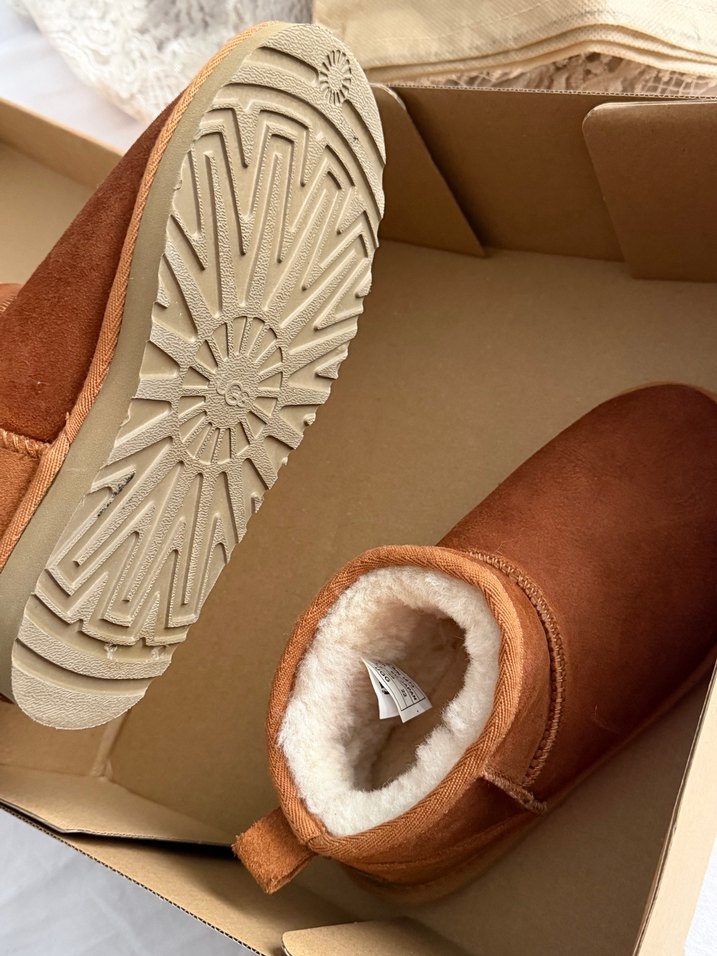UGG ultra mini bot taba renk — görsel 7/9