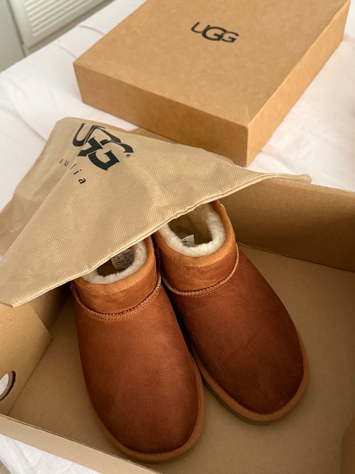 UGG ultra mini bot taba renk — görsel 2/9
