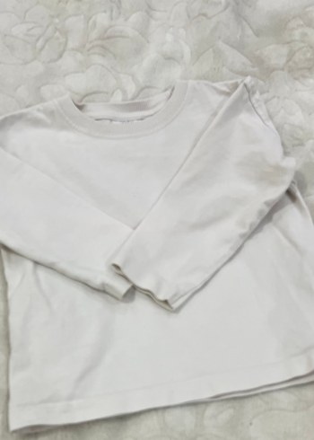 Beyaz Uzun Kollu Bebek body - Görsel 5