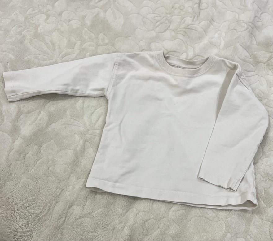 Beyaz Uzun Kollu Bebek body - Görsel 3