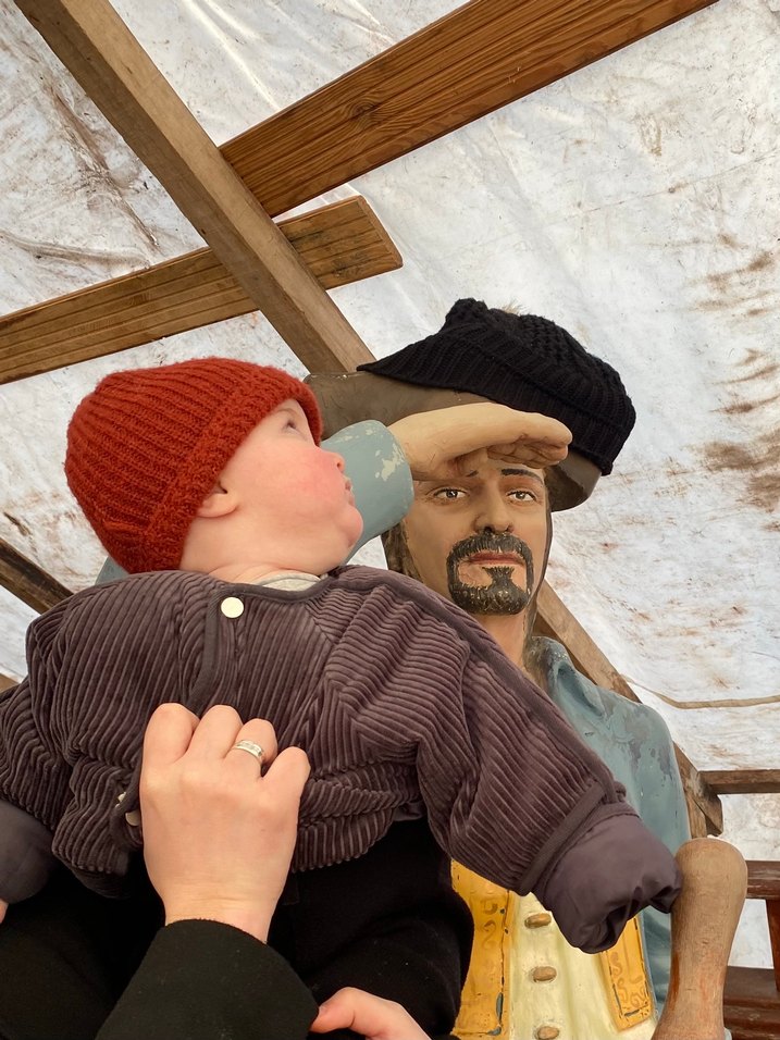 Gri Erkek Çocuk Kürklü Street Wear Ceket - Görsel 4