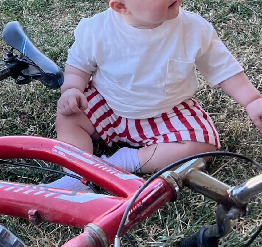 Zara Kırmızı Beyaz Çizgili Erkek Çocuk Şort - Görsel 3