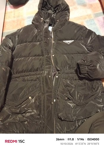 Prada Kapusonlu Sisme Mont