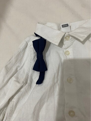 Erkek bebek papyonlu pantolonu askılı (4parça) şık takım - Görsel 6