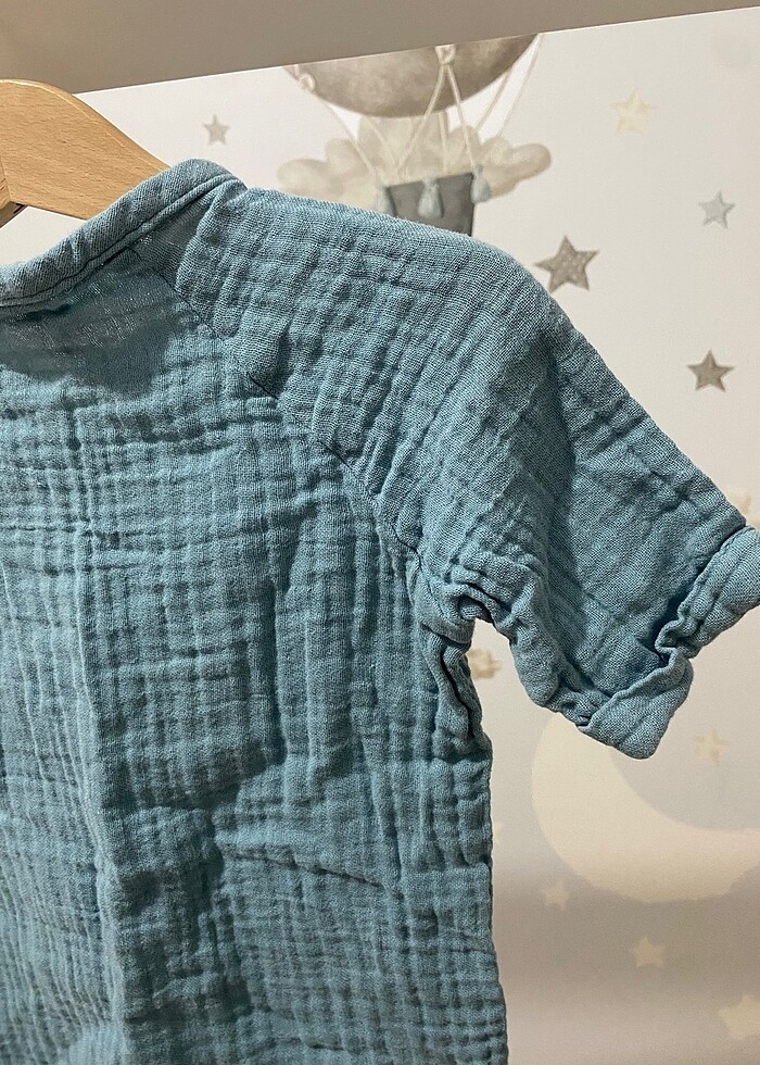 Erkek Bebek Müslin Takım - Görsel 5