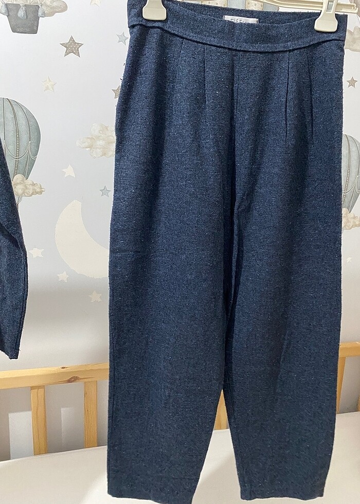 Elif Eser den kırçıllı pantolonlu takım - Görsel 3