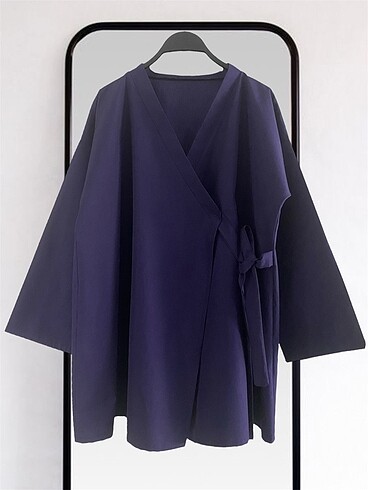 Tasarımcı Morcivert kimono