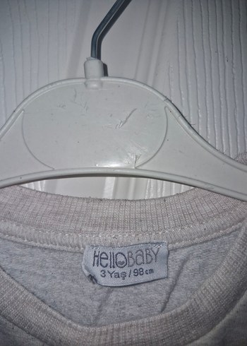 24-36 Ay Beden Erkek Çocuk Gri Uzun Kollu Sweatshirt 3'lü
