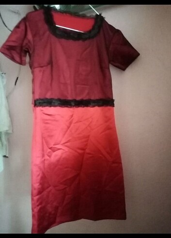 m Beden kırmızı Renk Kırmızı şık elbise