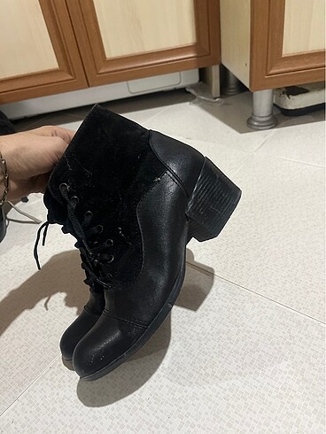 37 no kalın topuklu bot - Görsel 7