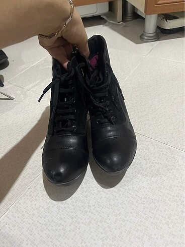 37 no kalın topuklu bot - Görsel 8