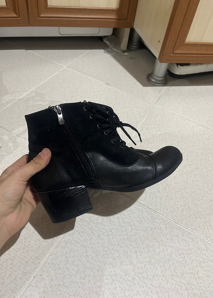 37 no kalın topuklu bot - Görsel 2