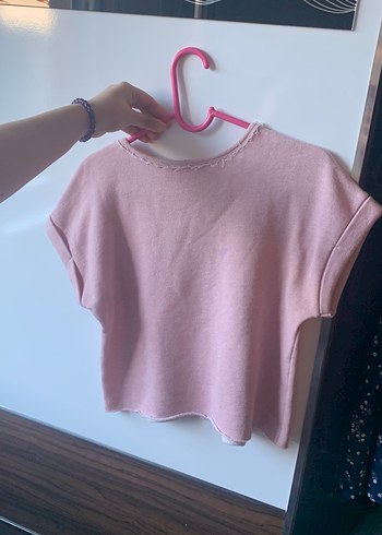Koton Pembe Kız Çocuk Örme Tişört