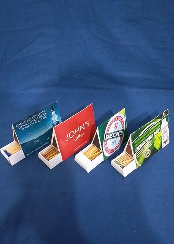 Beden 4lü Büyük Boy Üçgen Kibrit Set