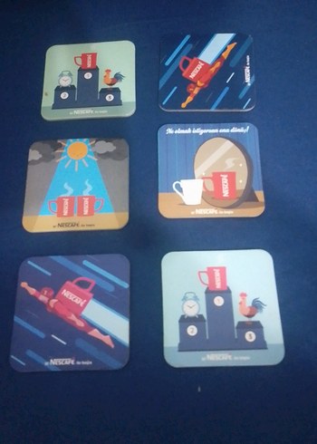 Nescafe Temalı Bardak Altı Set