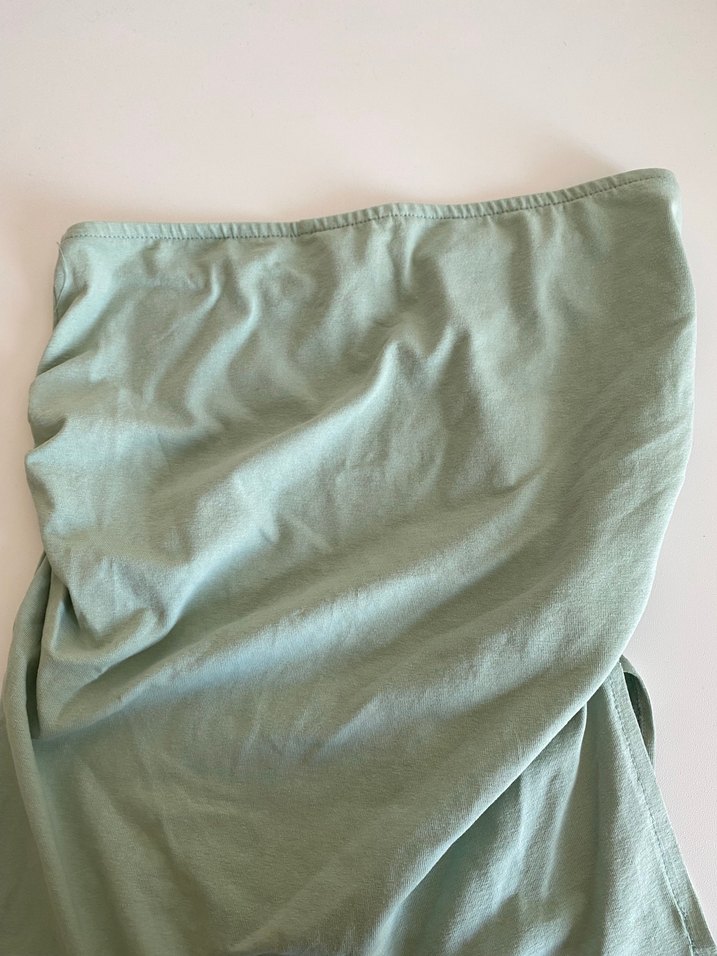 Straplez su yeşili üst - Görsel 2