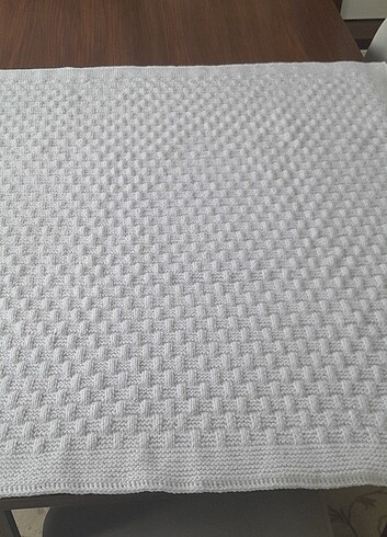 Beden beyaz Renk El örgü bebek battaniye modelleri