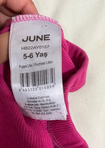 Mor Pembe Triko Kız Taytı - Görsel 2